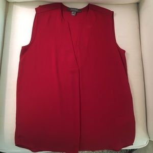 Primary Red V-Neck Tank Blouse